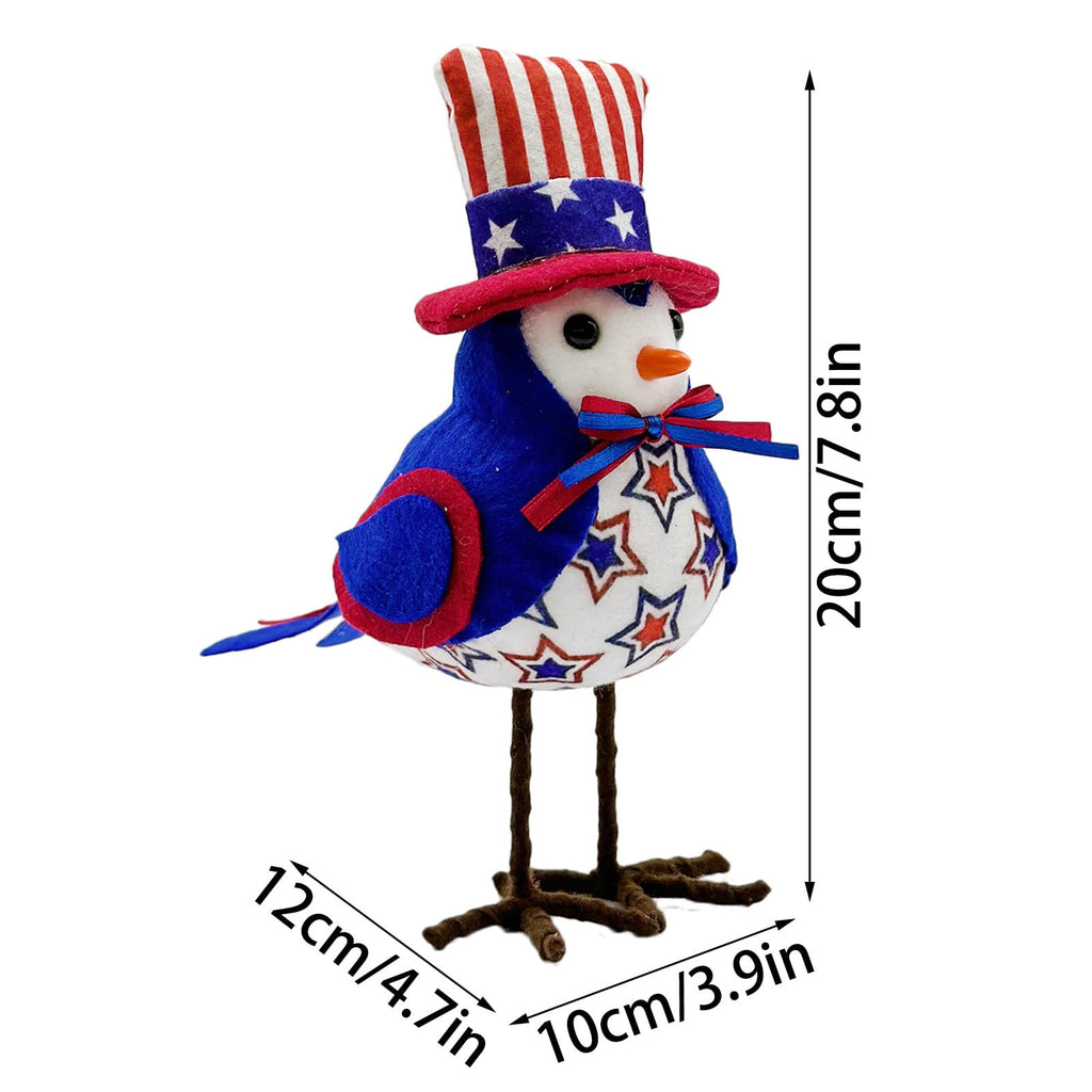 Chanana Easter Plush Bird Decorations Bird Figurines Table Ornament Cute Sparrow Fabric Sparrow Ornaments Centerpieces Table Tiered Tray Fireplace Spring Home Decor Tabletop Holiday Decorations