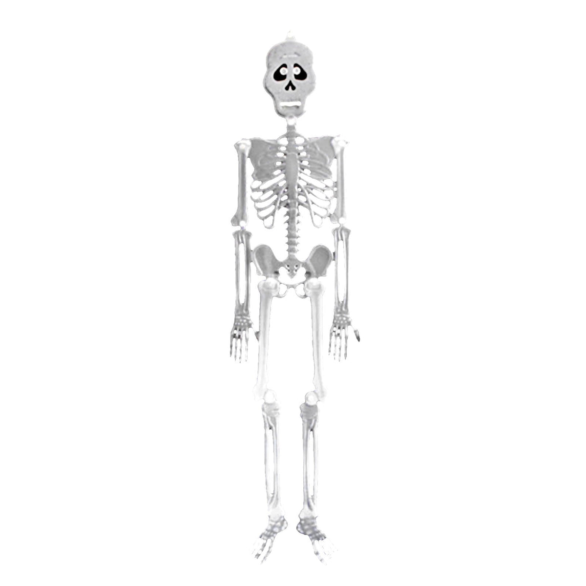 Zatoumnr 4pcs Halloween Small Skeletons Decoration 7.9 Inch Glow in The Dark Plastic Skeletons Figurine Luminous Pose able Mini Skeleton for Halloween Party Favor Decor