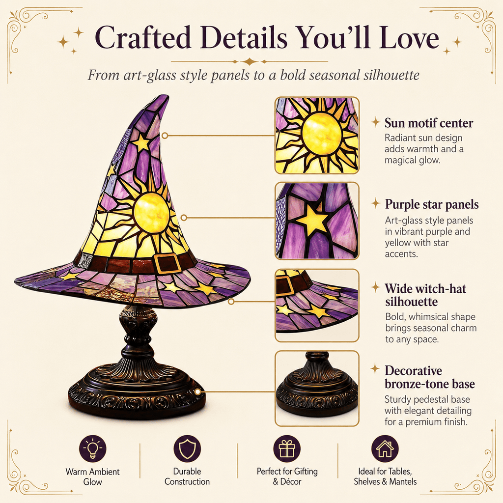 Diceymbol 11.81 Inch Halloween Ghost Night Light, Witch Hat Ghost Lamp with Jack O Lantern, Halloween Decorations Indoor for Table Mantel Party Decor