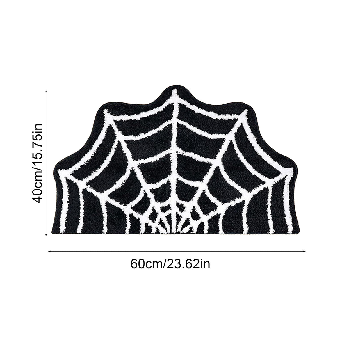 Halloween Decor White Ghost Rug 24x16 inches, Handmade Tufted Fluffy Aesthetic Area Rugs, Cute Soft Cool Non Slip Floor Carpet Bath mat, Living Room, Bathroom, playroom, Kitchen