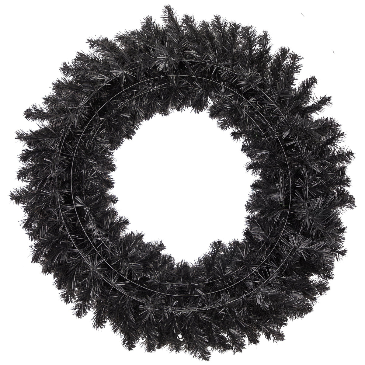 Northlight Colorado Spruce Artificial Halloween Wreath - 36" - Black - Unlit