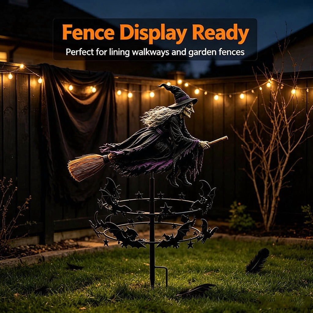 Clearance Halloween Solar Black Cat & Pumpkin Moon Garden Stake Light, Outdoor Waterproof LED Yard Decoration with Crescent Moon, Hanging Jack-o'-Lantern Lantern for Garden, Patio, Walkway, Porch