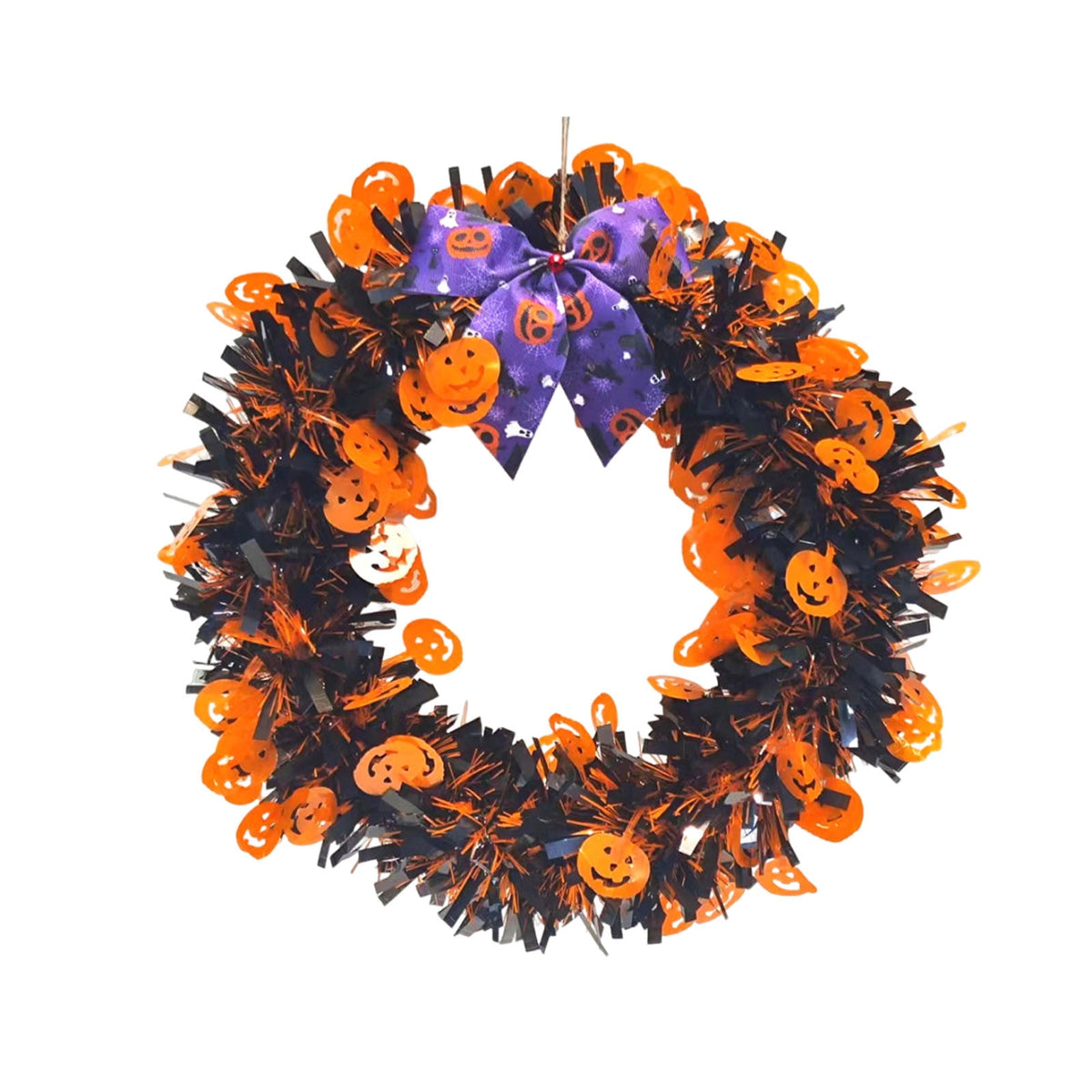 XGFHYJEH Halloween Wreath, Halloween Wreaths for Front Door, Halloween Decorations, Halloween Home Wall Decor Ornaments
