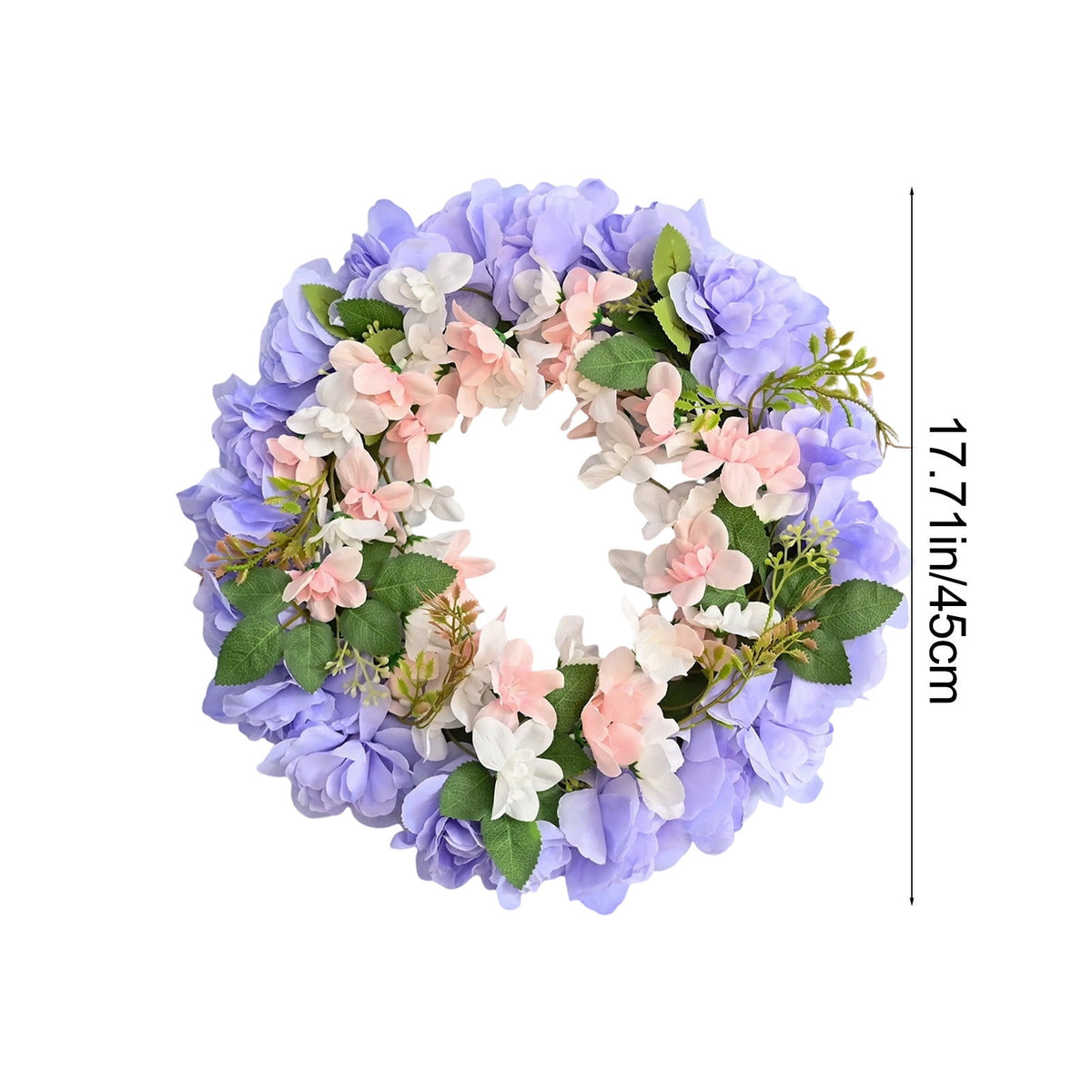 Nkmbld 4th of July Wreaths for Front Door, Independence Day Wreath Red White Blue Flower Wreath for Independence Day Memorial Day Flag Day Decor