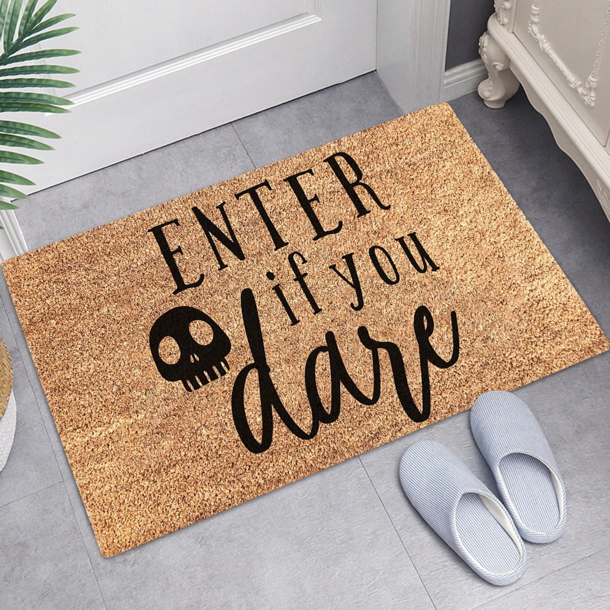 ZToonmas 15" x 23" Vintage Halloween Rugs, Halloween Horror Print Outdoor Rugs Floor Mat Hallway Kitchen Foot Mat Soft Non-Slip