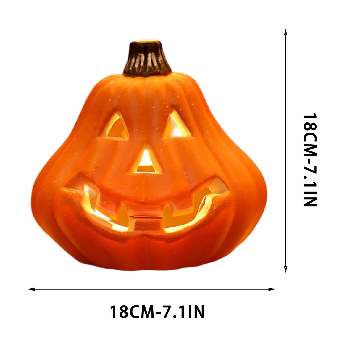 Large LED Lighted Halloween Pumpkin, Weather-Resistant Blow Mold Jack O Lantern Decoration for Outdoor Yard, Porch, Storefront, and Commercial Holiday Displays