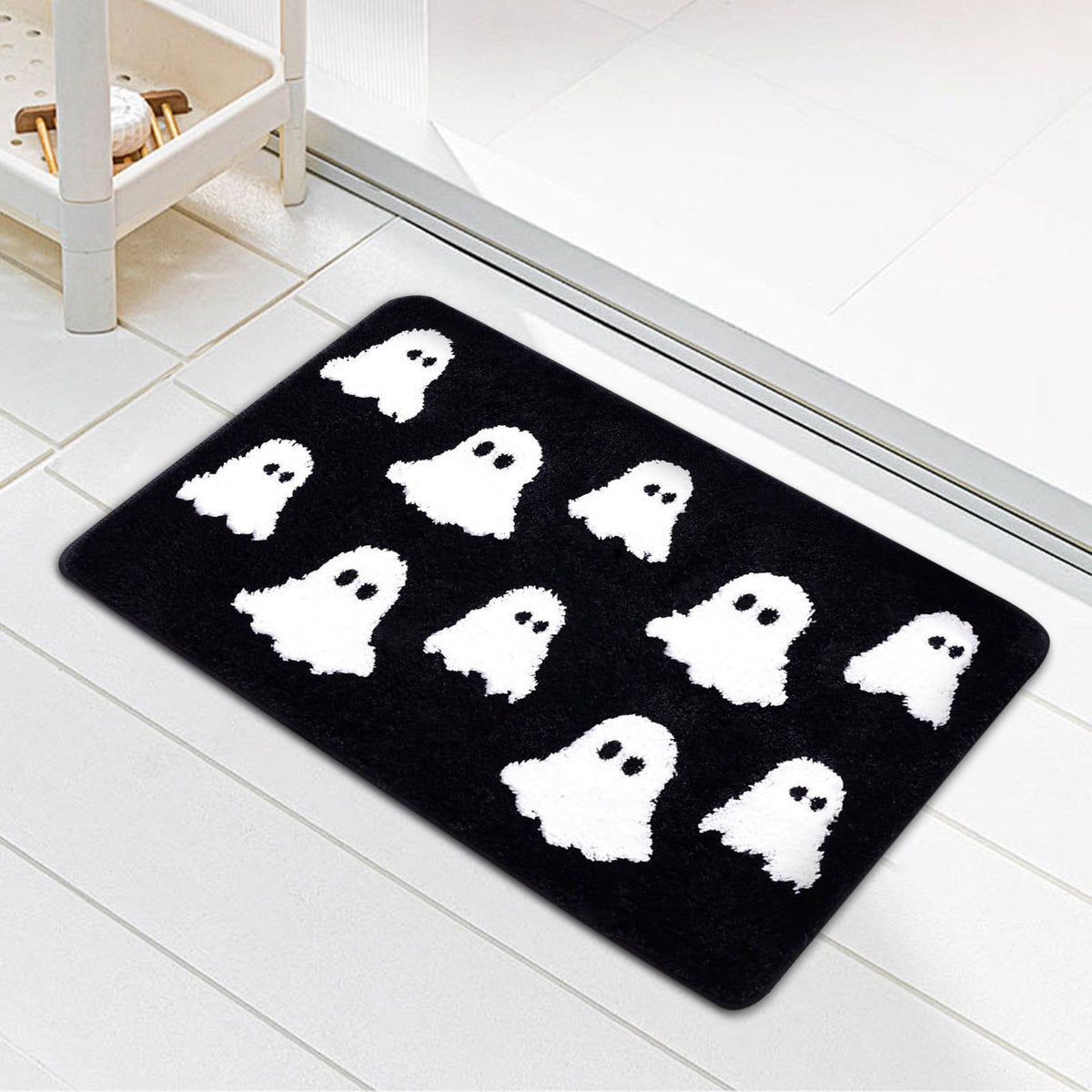 Halloween Kitchen Mat Halloween Printed Carpet Non-slip Entry Door Entry Mat Absorbent Bathroom Kitchen Entryway Mat 40*60cm