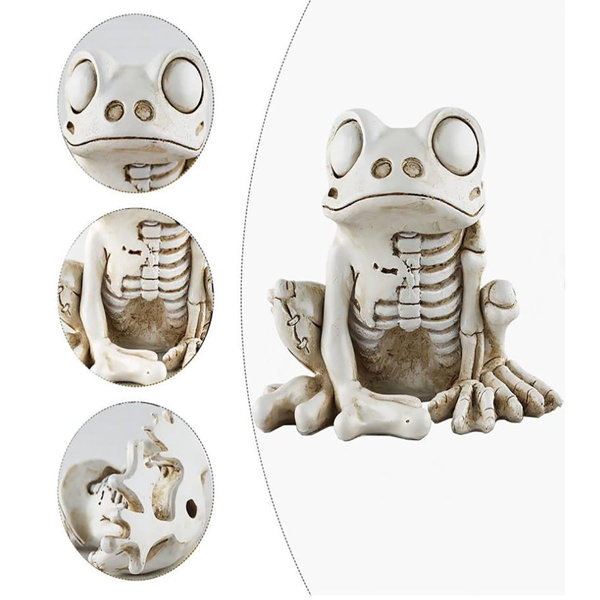FNYOXU Halloween Skeleton, Animal Skeleton Halloween Decor, Skeleton Frog, Halloween Decoration for Home, Yard