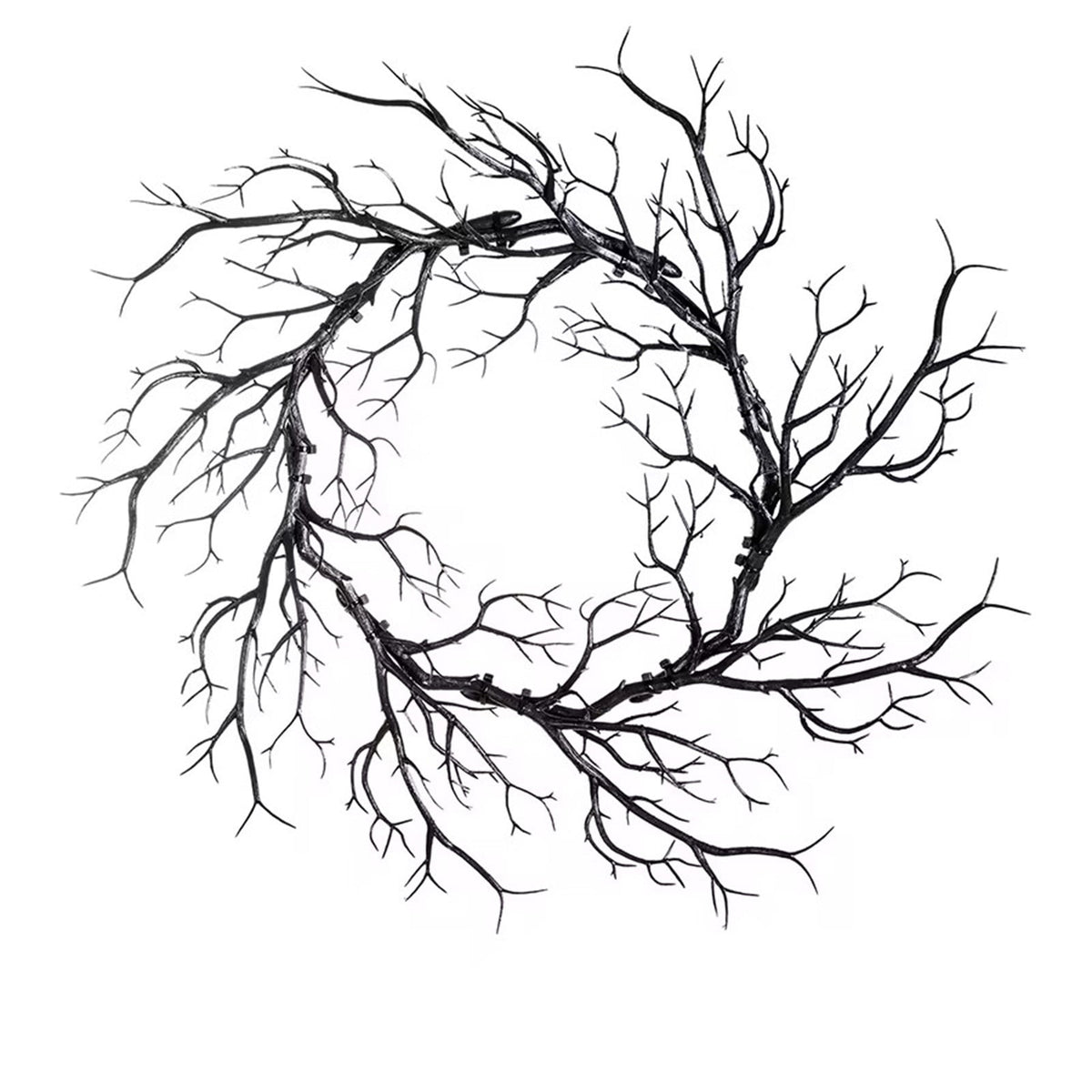 sruoe Halloween Decorations, Indoor Outdoor Halloween Decor, Artificial Wreaths, Halloween Decorations for Outside, Front Door Wreaths，Black