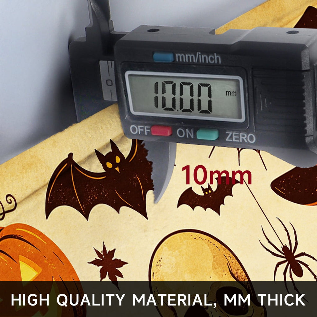 YIMEIS Halloween Pumpkin Lanterns Multi-purpose 1-Piece Flannel Mat and Kitchen Rugs,Soft Non-slip for Home Bedroom Bathroom