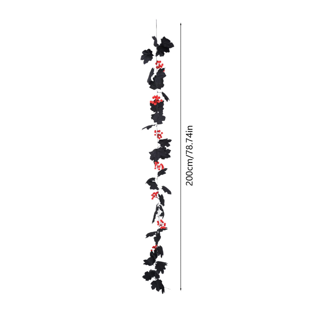 CuiLiyq Halloween Tinsel Garland, 78.7 Inch Black Purple Silver Foil with Bats and Ghosts, Party Decor for Mantel, Staircase, Doorway