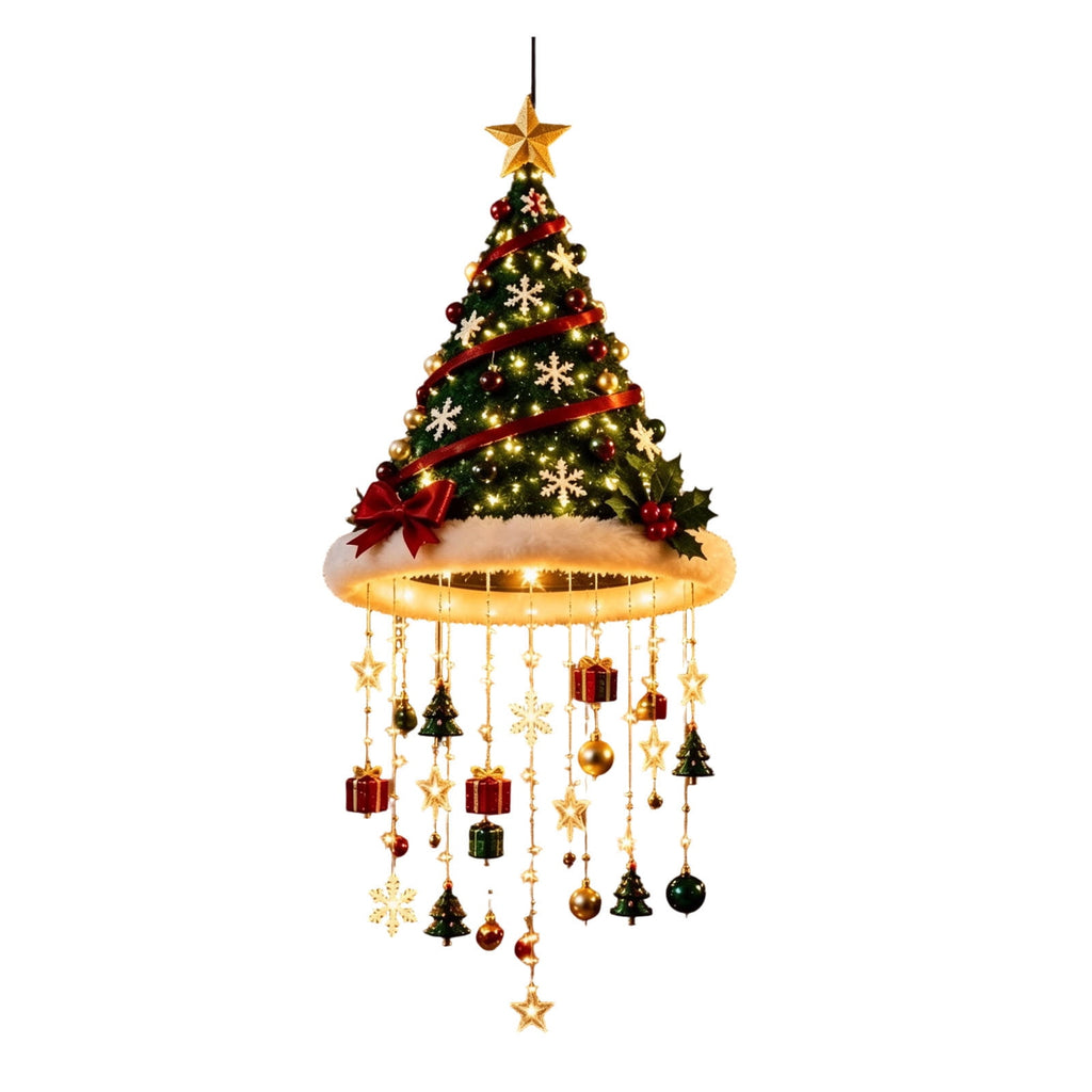 Stijggn Witch Hat Lights Halloween Glowing Lights, Waterproof Hanging Witch Hat Decorations, Warm Light Festival Ornaments for Indoor Outdoor Yard Garden Party Halloween Decor