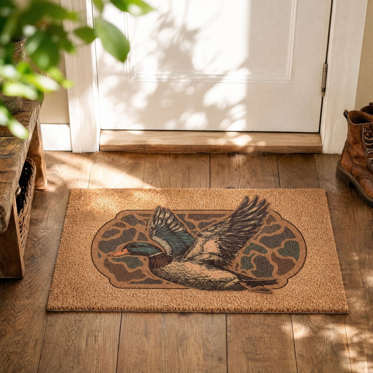 BZPIZ Halloween Cute Pumpkin Door Mat for Front Door, Doormat Outside Entrance, Halloween Decor for Porch and Entryway, Indoor & Outdoor Use Orange
