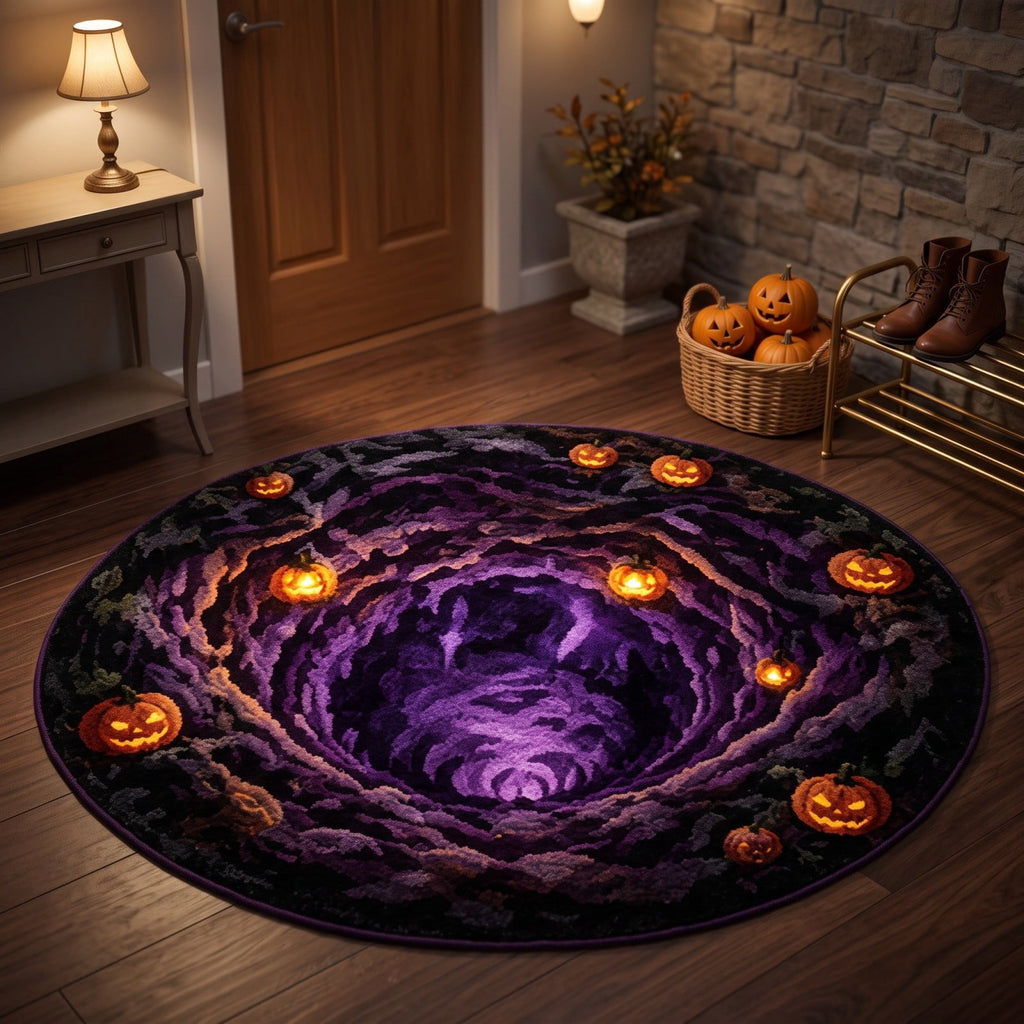 Halloween Dog Door Mat 16x24", Golden Retriever Ghost Pumpkin Welcome Rug for Porch, Halloween Outdoor Decorations