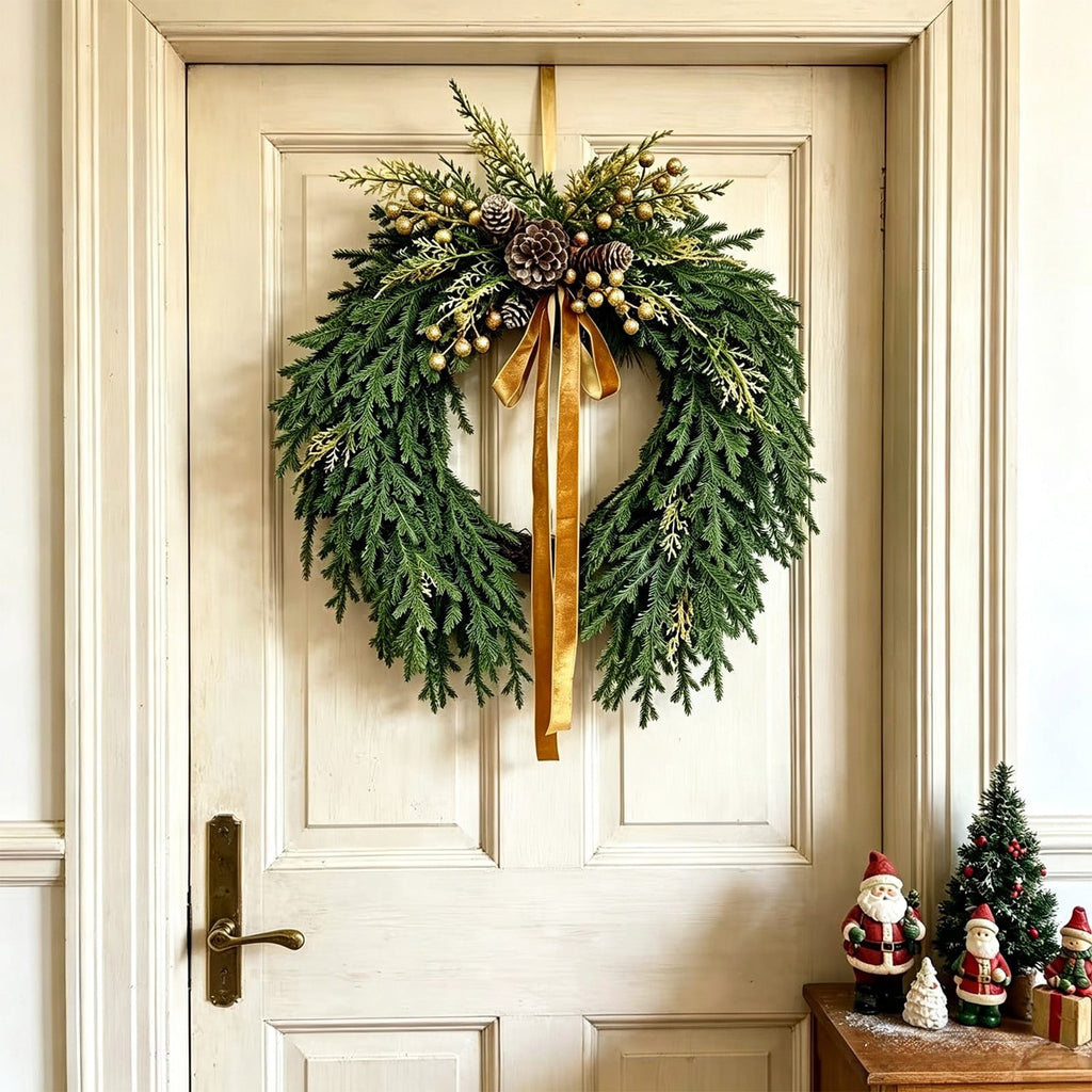 ICQOVD Halloween Pumpkin Maple Leaf Wreath with Skeleton Ornament Orange Black Bow Front Door Hanging Fall Home Decoration 15.75*15.75*3.15IN