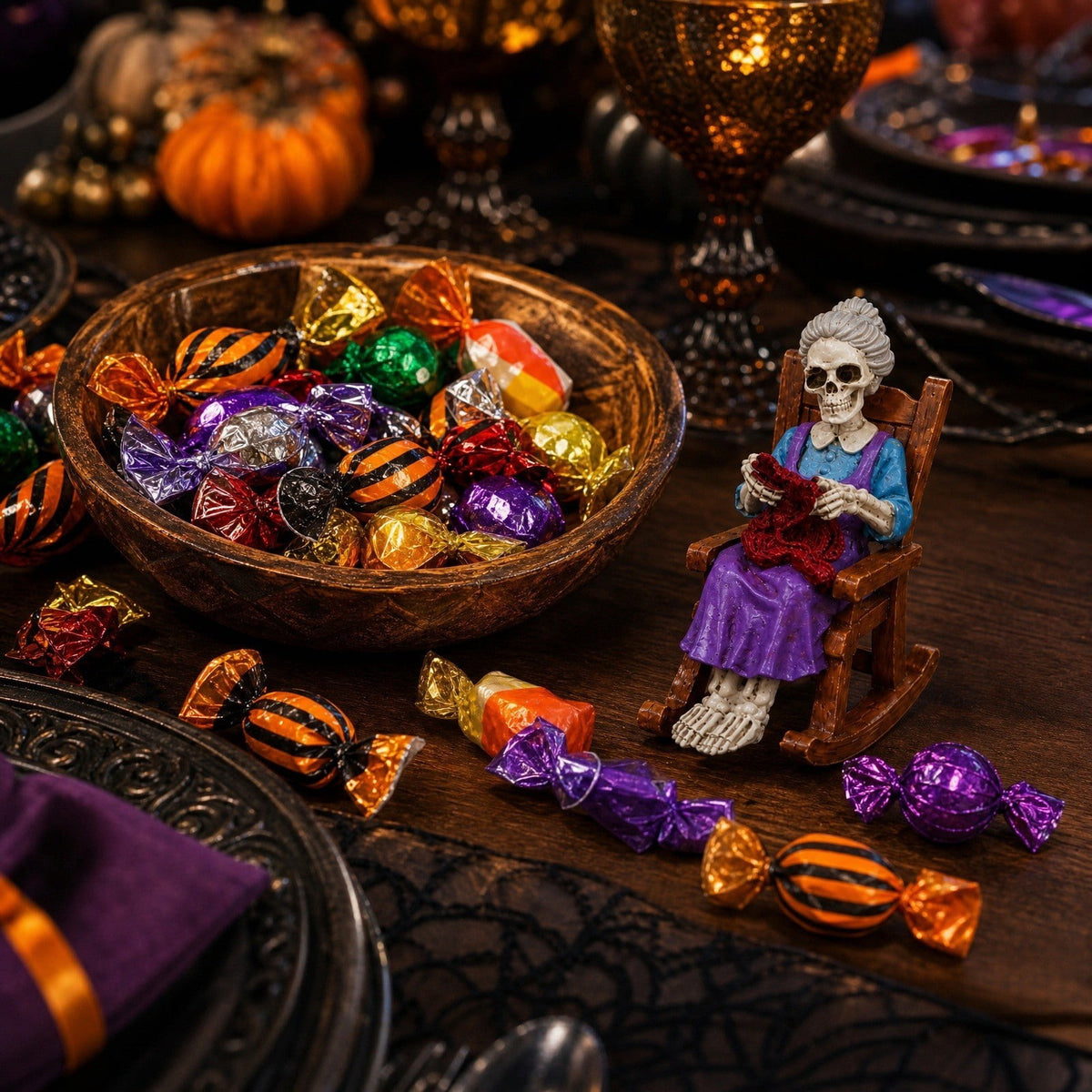 Hotyverty Vintage Window Skeleton Resin Wall Figurine, Gothic Indoor Wall Decor for Door Mantel, Creative Halloween Gift for Halloween Party Decor Enthusiasts