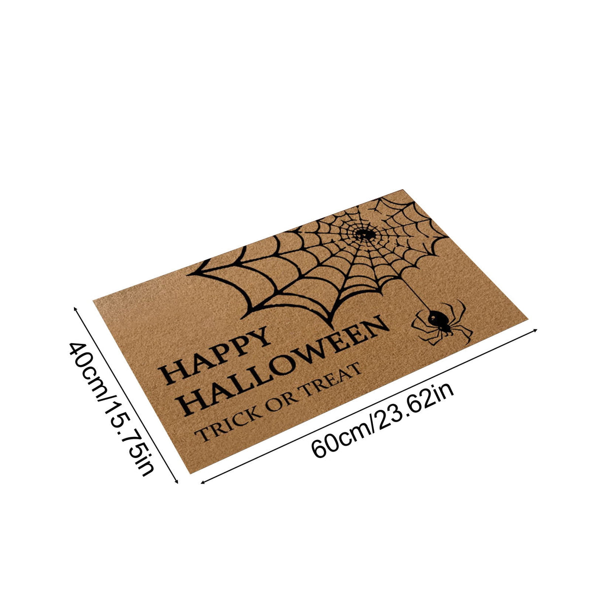 Halloween Ghost Door Mat, Cute Welcome Mat for Front Door Porch Entryway Haunted Outdoor Decor Spooky Decorative Entrance Doormat Non Slip Halloween Rug, 16" x 24"
