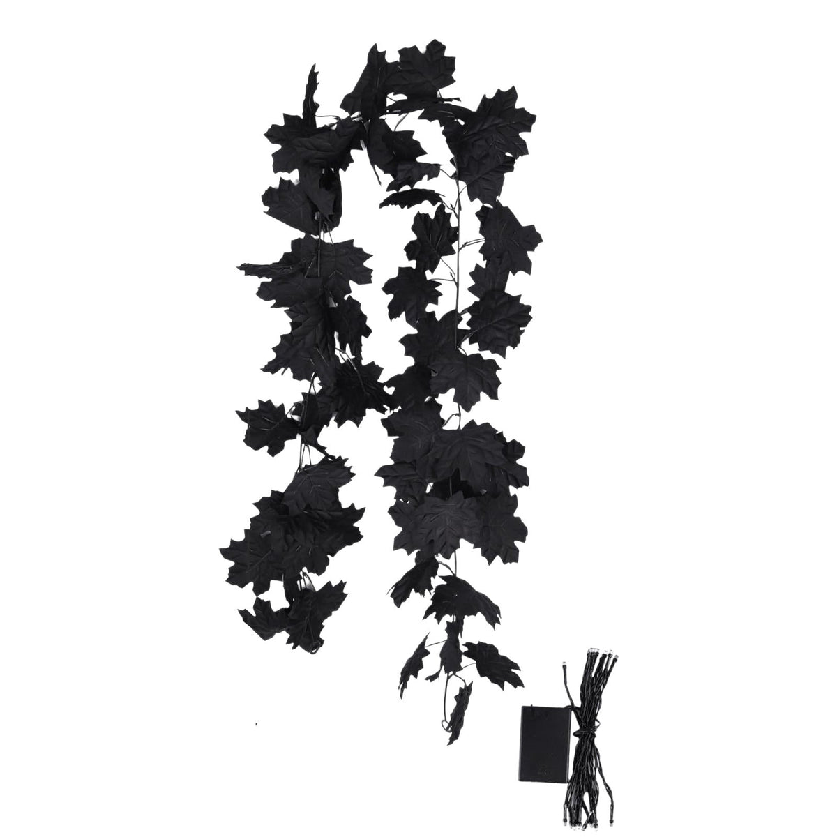WKSCLPAI Halloween Maple Leaf Garland, Fall Vine Wreaths for Autumn Festivities Decor,Seasonal Garlands for Home,Halloween & Fall Decorations