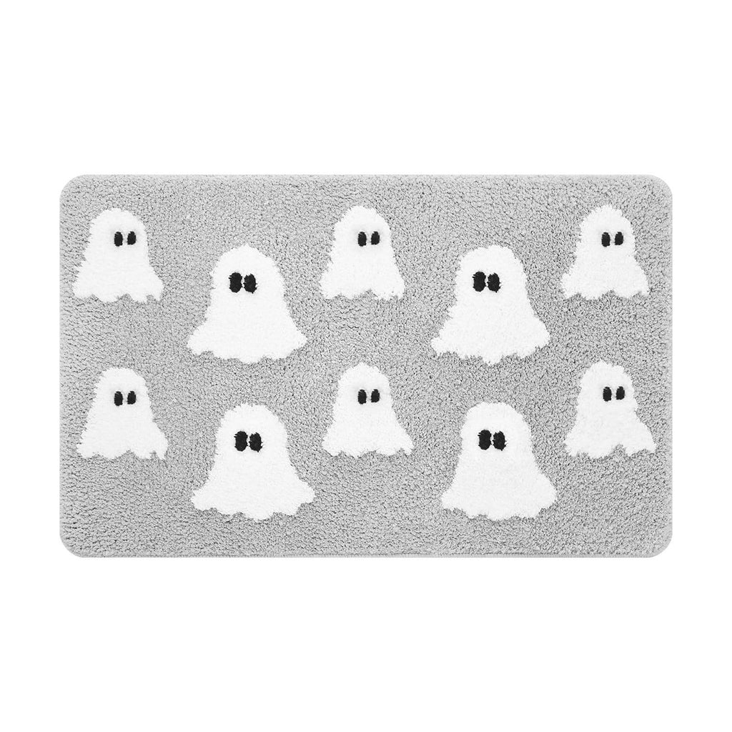 Konghyp Halloween Doormat Outdoor Welcome Mat, Unique Ghost Design, Quality Material for Holiday Decor, Indoor Outdoor Use, Festive Floor Mat for Halloween Party