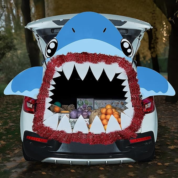 Joyfy Halloween Trunk or Treat Car Decorations Kit,Halloween Car Decorations Car Archway with Happy Halloween Theme