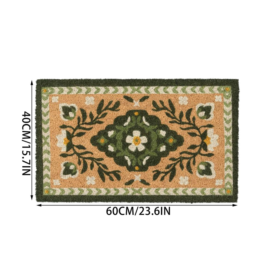Halloween Dog Door Mat 16x24", Golden Retriever Ghost Pumpkin Welcome Rug for Porch, Halloween Outdoor Decorations