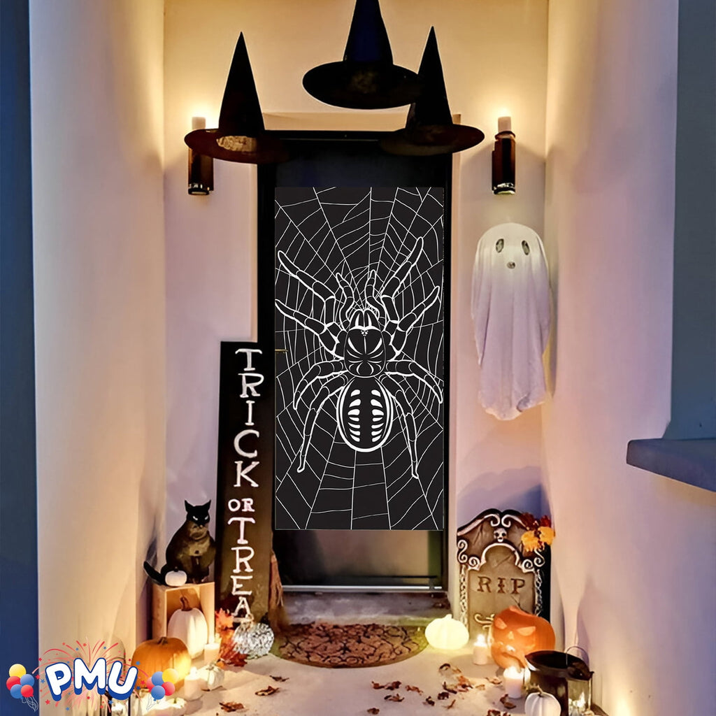 PMU Halloween Bathroom Door Cover, Halloween Decor, Door Decor
