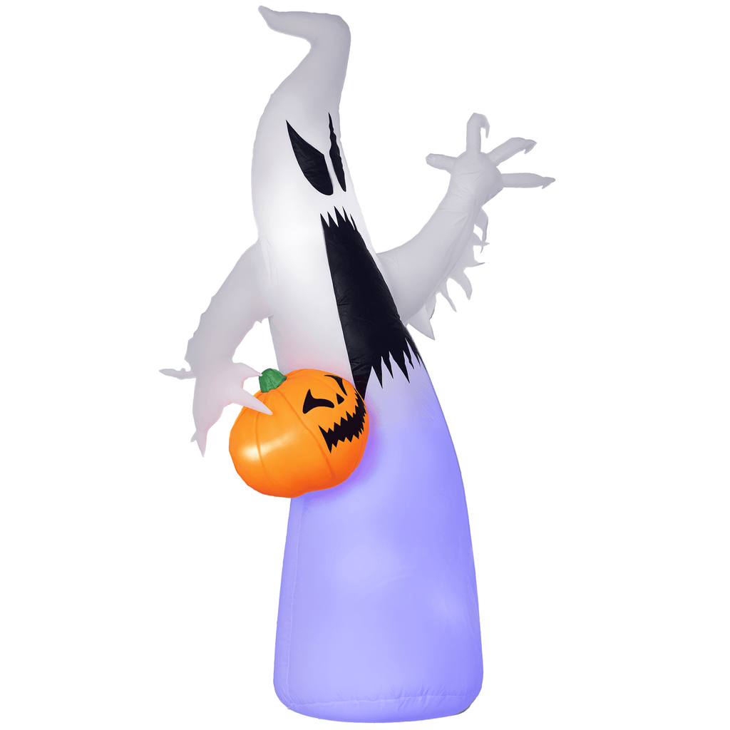 HOMCOM Halloween Inflatable Pumpkin with LED Lights for Garden Indoor Outdoor