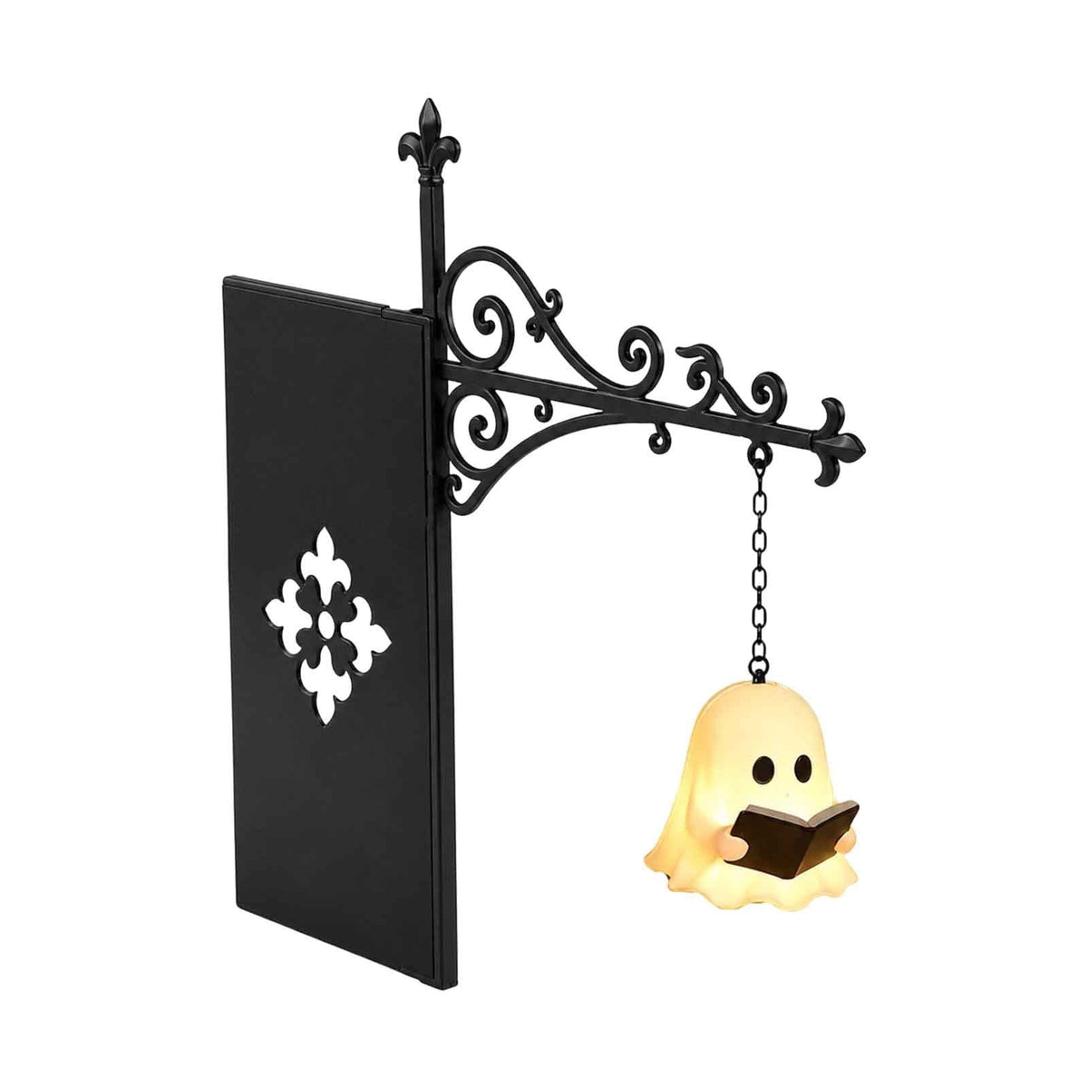 SCNOR Vintage Stained Glass Pumpkin Table Lamp, USB Powered Jack O Lantern Night Light for Halloween Fall Mantel Decor