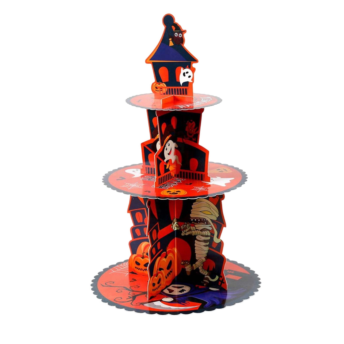 Resin Halloween Ghost Figurine, 10cm Black Spooky Ghost Statue for Mantel Tabletop Centerpiece Porch Indoor Cute Halloween Decor