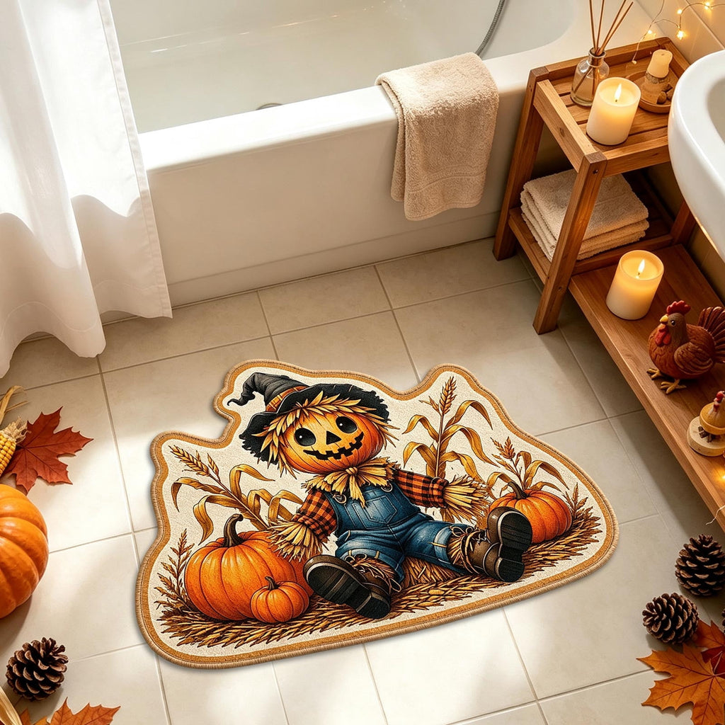 Talqzovs Fall Welcome Mat Outdoor , 23.6 in x 15.7 in Halloween Doormat Shower Mats for Outdoor Porch Entryway Fall Seasonals Home Decor Gift