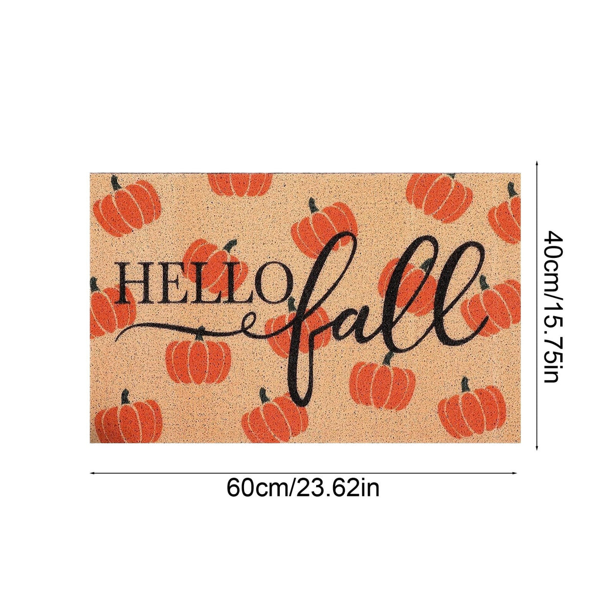 Halloween Door Mat Classic Print Skidproof Mat 15.75x23.62in Polyester Skidproof & Dirt Trapping for Front Door Porch Entryway by MPOISVA