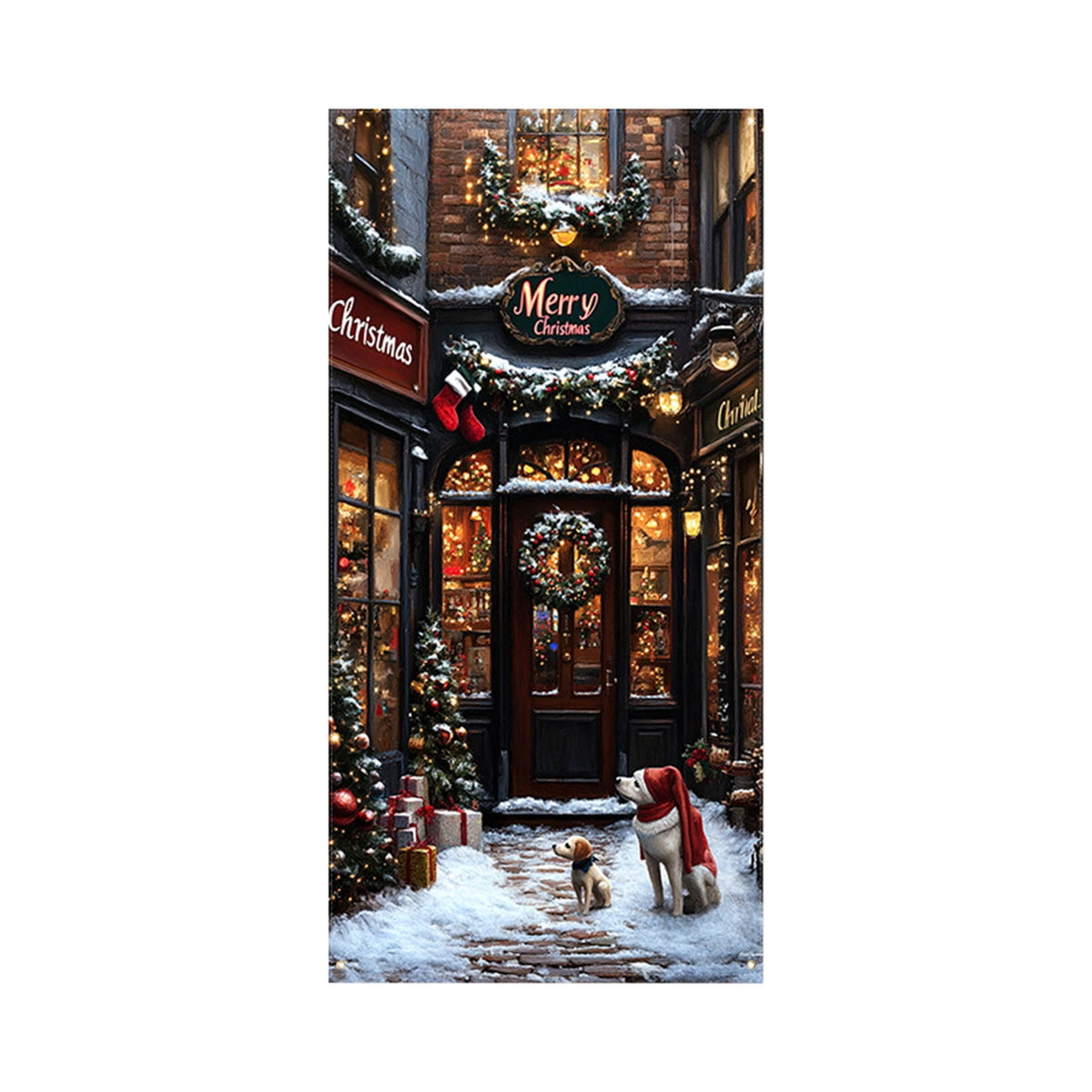 DAMAI Halloween Door Hanging Curtain Party Festival Scene Layout Supplies Decorative Porch Hanging Cloth