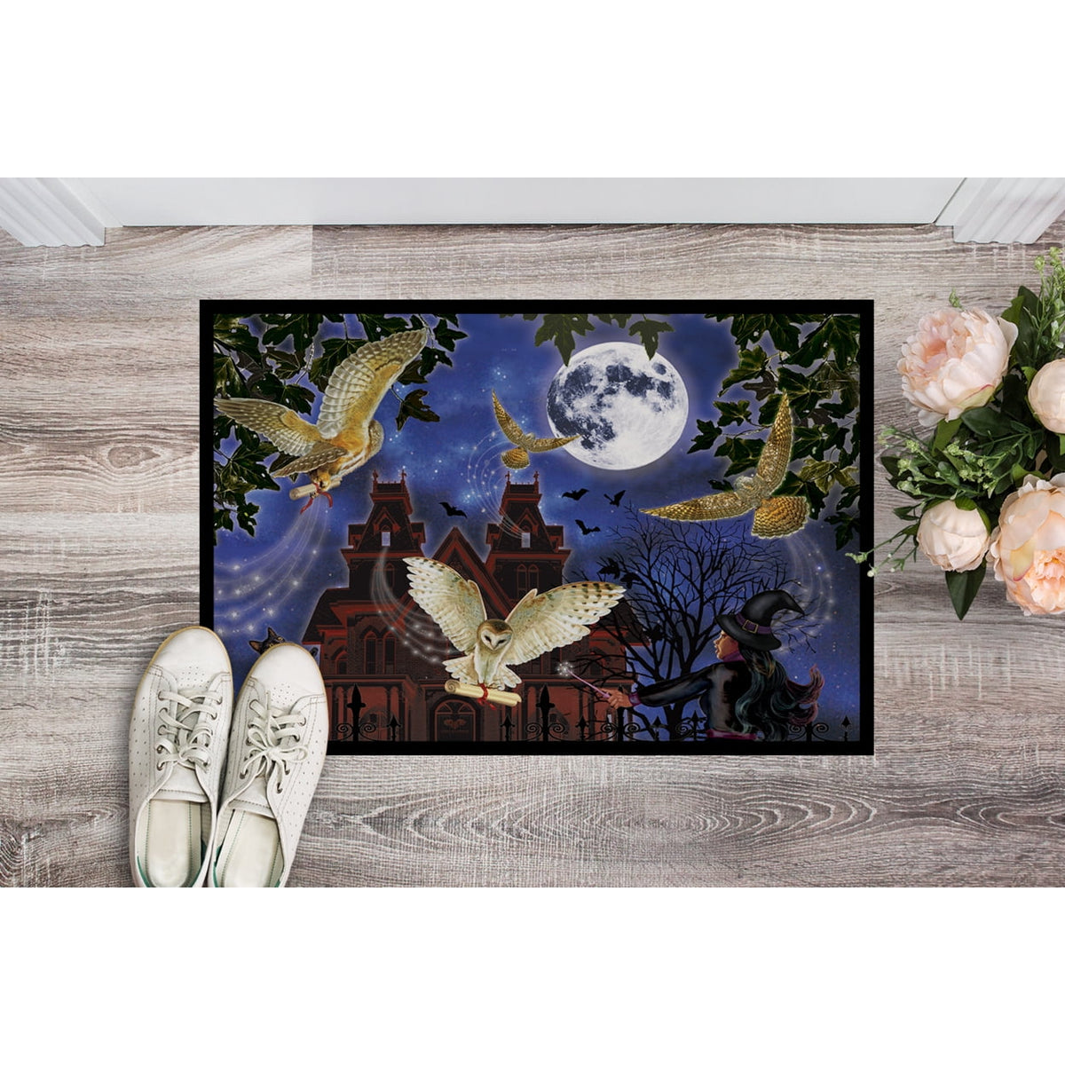 Halloween Owl Express Door Mat
