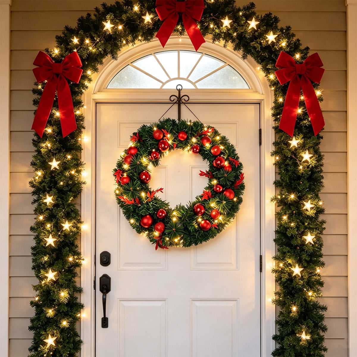 AGCAN 18 Inch Fall Wreaths for Front Door, Autumn Wreaths with Pumpkin & Pine Cone, Fall Decor for Indoor Outdoor Thanksgiving Harvest Festival Celebrations