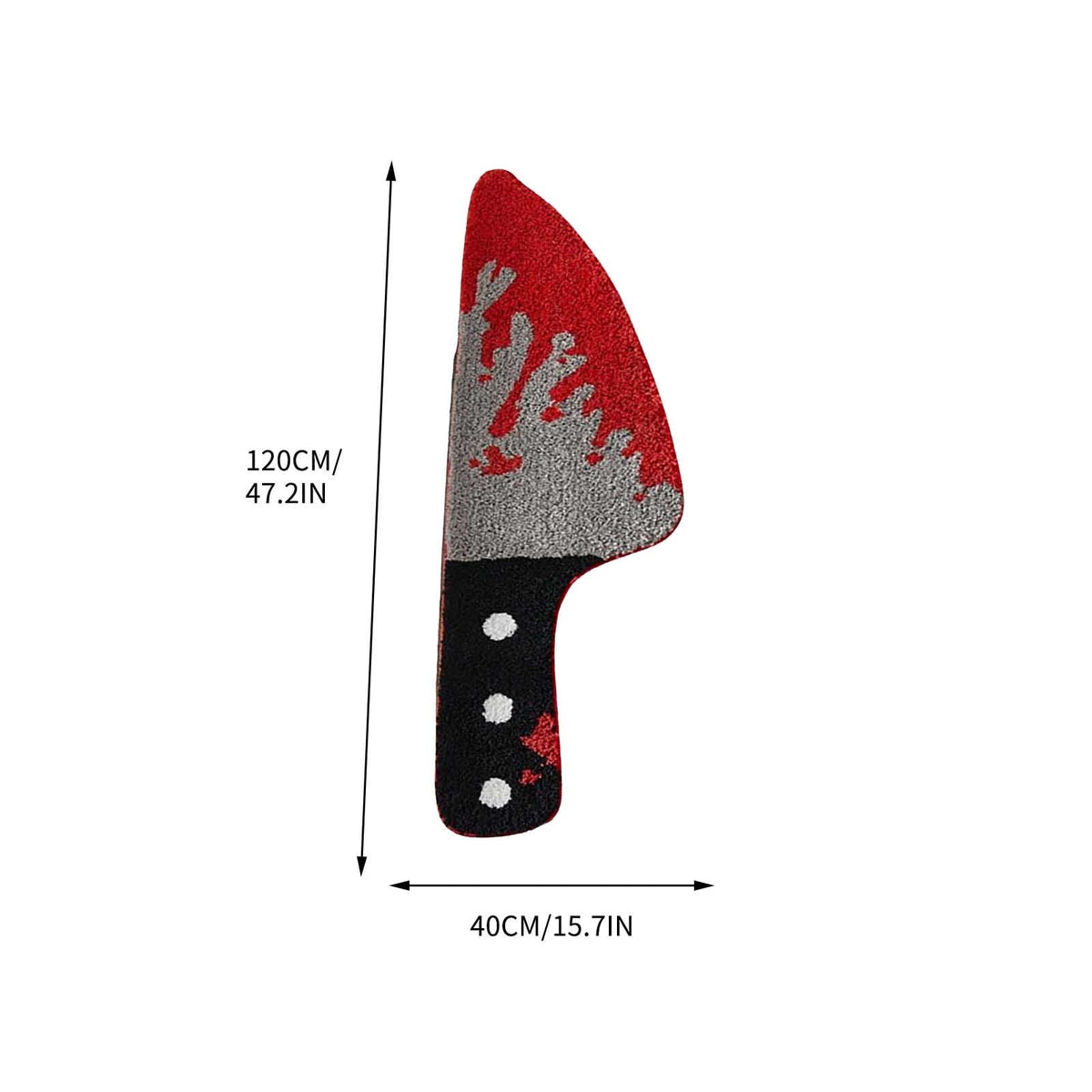 Scream Knife Rug 15.7’’W x 47’’L, Floor Mat for Household Use Bathroom Antislip Waterabsorbing Entryway Easy To Clean Dirtdecorative Doormat, Non Slip Machine Washable, Halloween Holiday Decorations