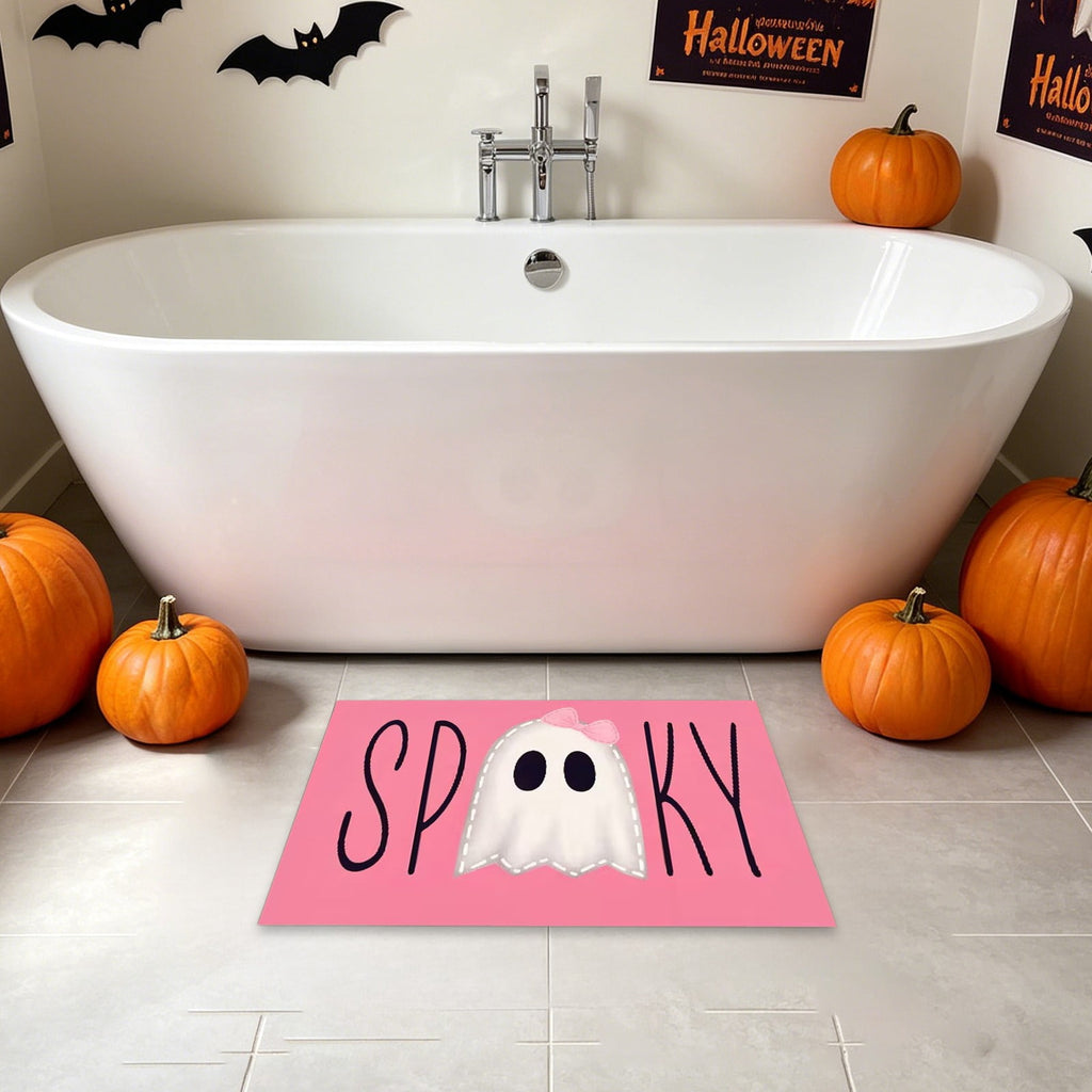 Halloween Pumpkin Doormat, Soft Non-Slip Indoor Outdoor Welcome Rug for Entryway Porch and Front Door