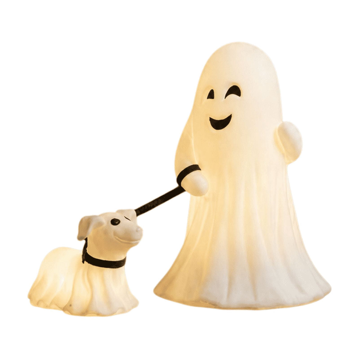 Halloween Ghost Night Light, Cute Ghost Playing The Guitar Lamp, Ghost Warm Lighted Figurine Lamps for Party Bedroom Study Room Home Dorm, Halloween Decor Indoor