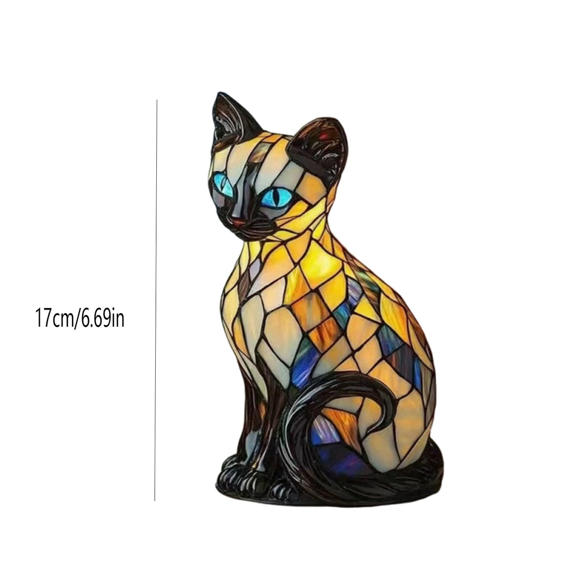 Sruoe Resin Owl Vintage Table Lamp, Decorative Animal Night Light for Bedroom Office Indoor Home Year Round Decor