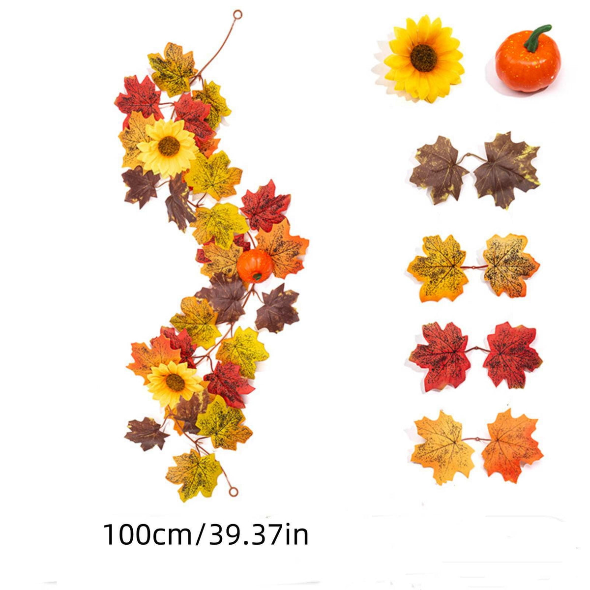 SCNOR 72 Inch Halloween Felt Garland with Ghost Pumpkin Witch Hat Spider Broom, Hanging Decor for Fireplace Mantel Wall