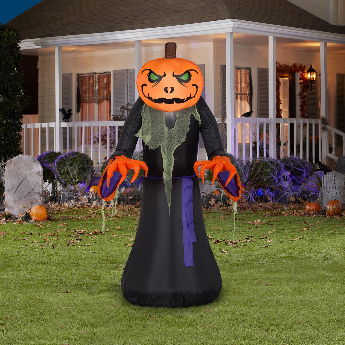Airblown Inflatables Traditional Jack-O'-Lantern, 4'