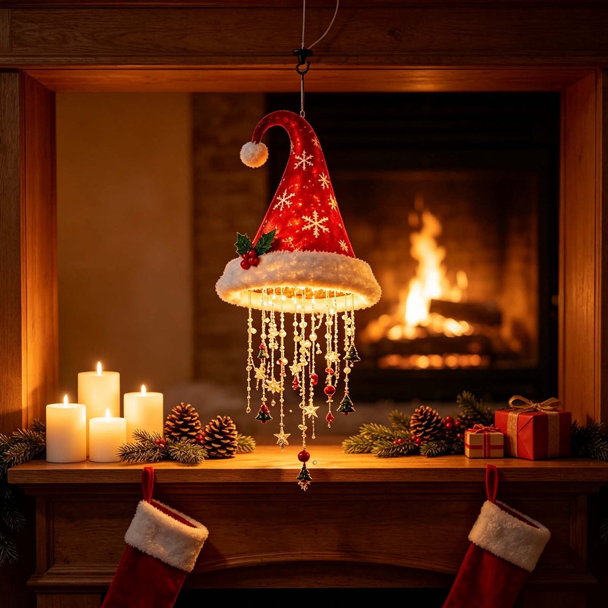 Stijggn Witch Hat Lights Halloween Glowing Lights, Waterproof Hanging Witch Hat Decorations, Warm Light Festival Ornaments for Indoor Outdoor Yard Garden Party Halloween Decor