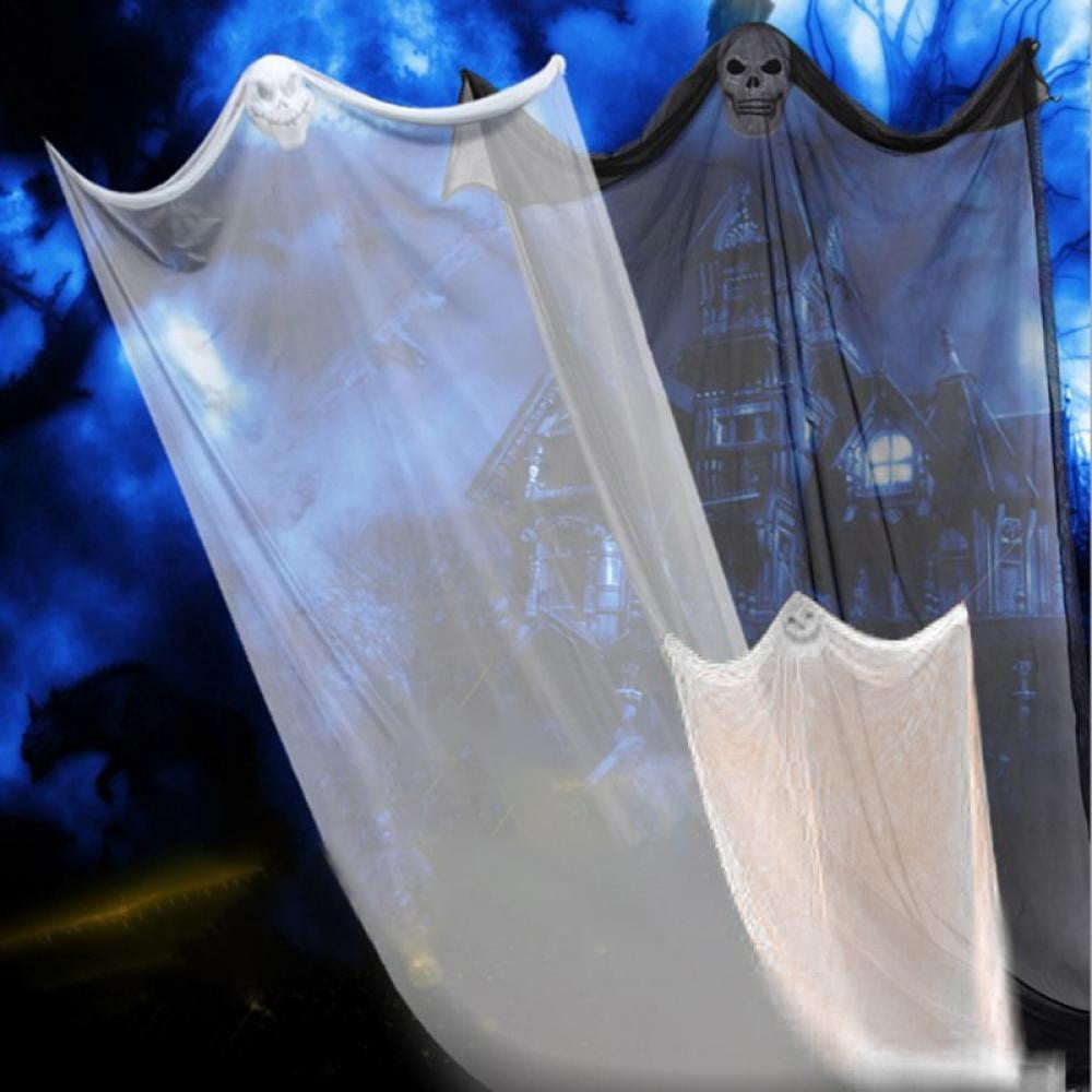 3M Hanging Ghost Ornaments Horror Ghost Gauze Halloween Party Supplies Halloween Festival Decoration Props White