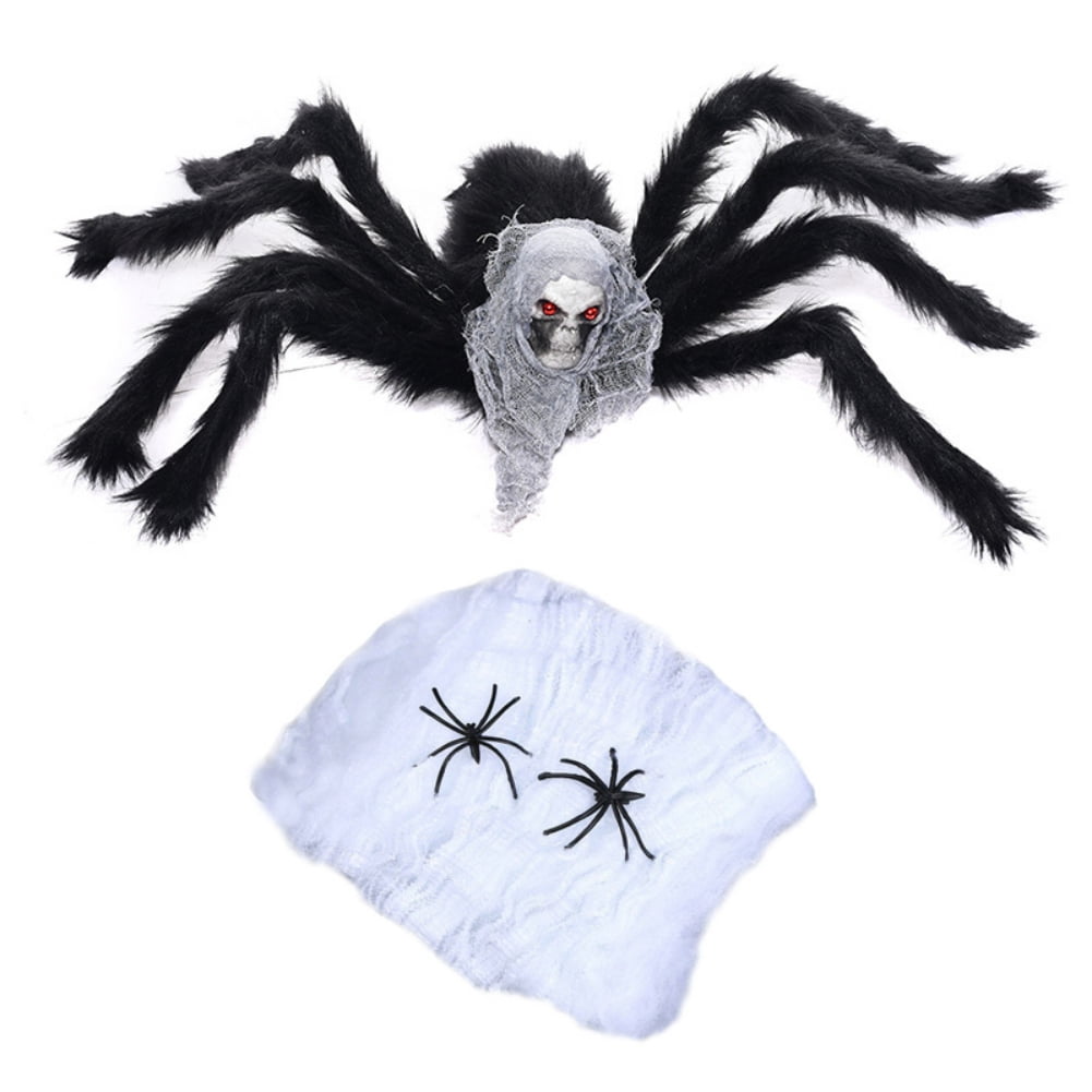 Halloween Spider Decorations Realistic Hairy Spiders Spider Props for Indoor, Outdoor and Yard Creepy Decor 75CM (30 Inch)
