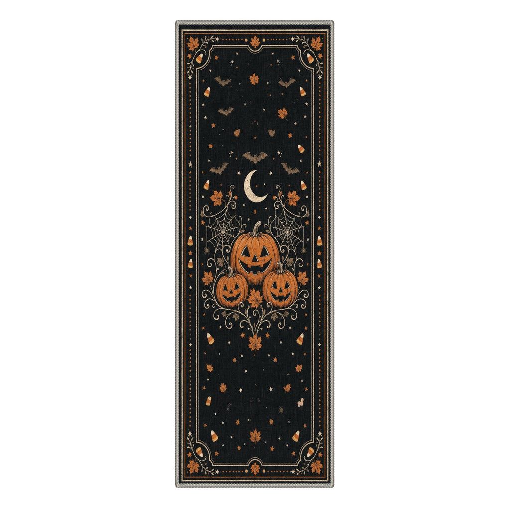 GENIMO 2'x3' Halloween Doormat, Washable Non Slip Soft Vintage Witch Outdoor Door Mat for Front Door Covered Porch Patio Entryway, Burnt Amber