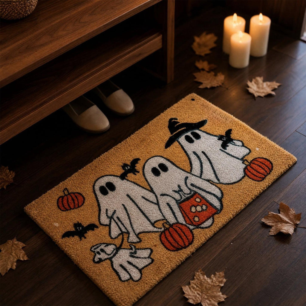 Halloween Door Mat Classic Print Skidproof Mat 15.75x23.62in Polyester Skidproof & Dirt Trapping for Front Door Porch Entryway by MPOISVA
