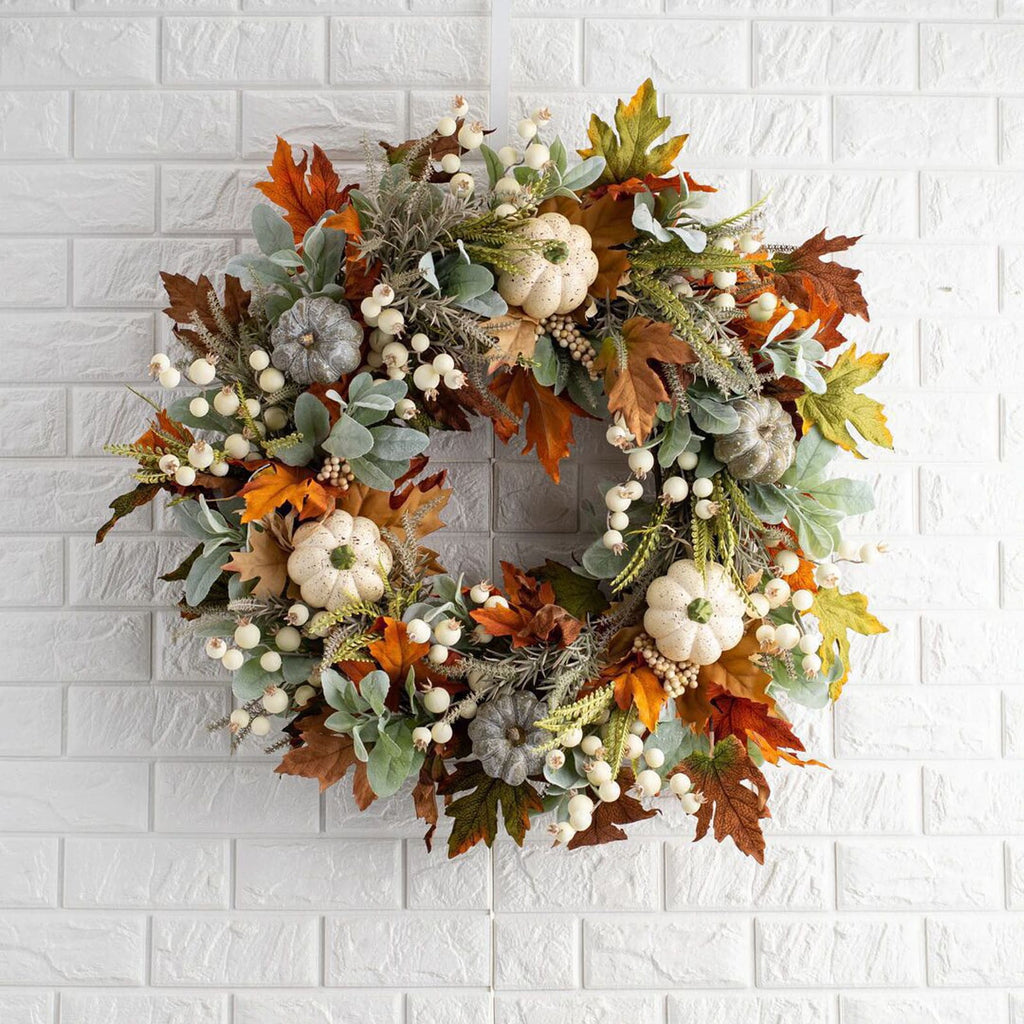 WKSCLPAI Halloween Wreaths, Black Dead Branch Wreath with Bat Decoration, Halloween Leaves Garlands for Decoration, Versatile for Indoor and Outdoor Use,Ideal for Various Occasions