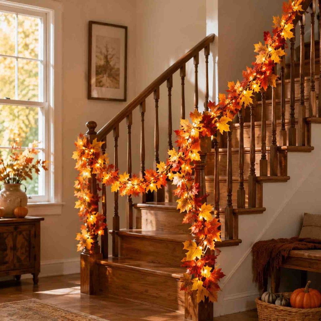 CuiLiyq Halloween Tinsel Garland, 78.7 Inch Black Purple Silver Foil with Bats and Ghosts, Party Decor for Mantel, Staircase, Doorway