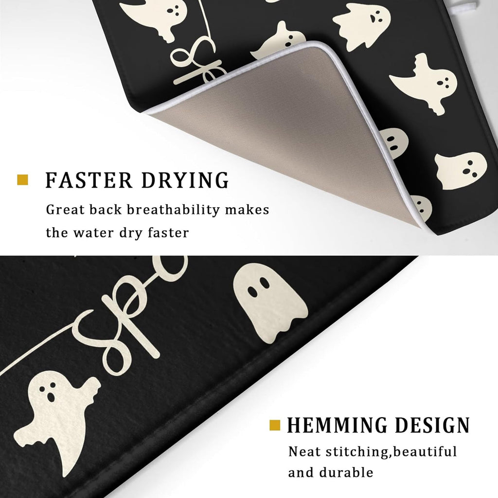 BOOHIT Halloween Door Mat 31x19 Inch Indoor Outdoor Entrance Floor Home Decoration (Witch Feet)