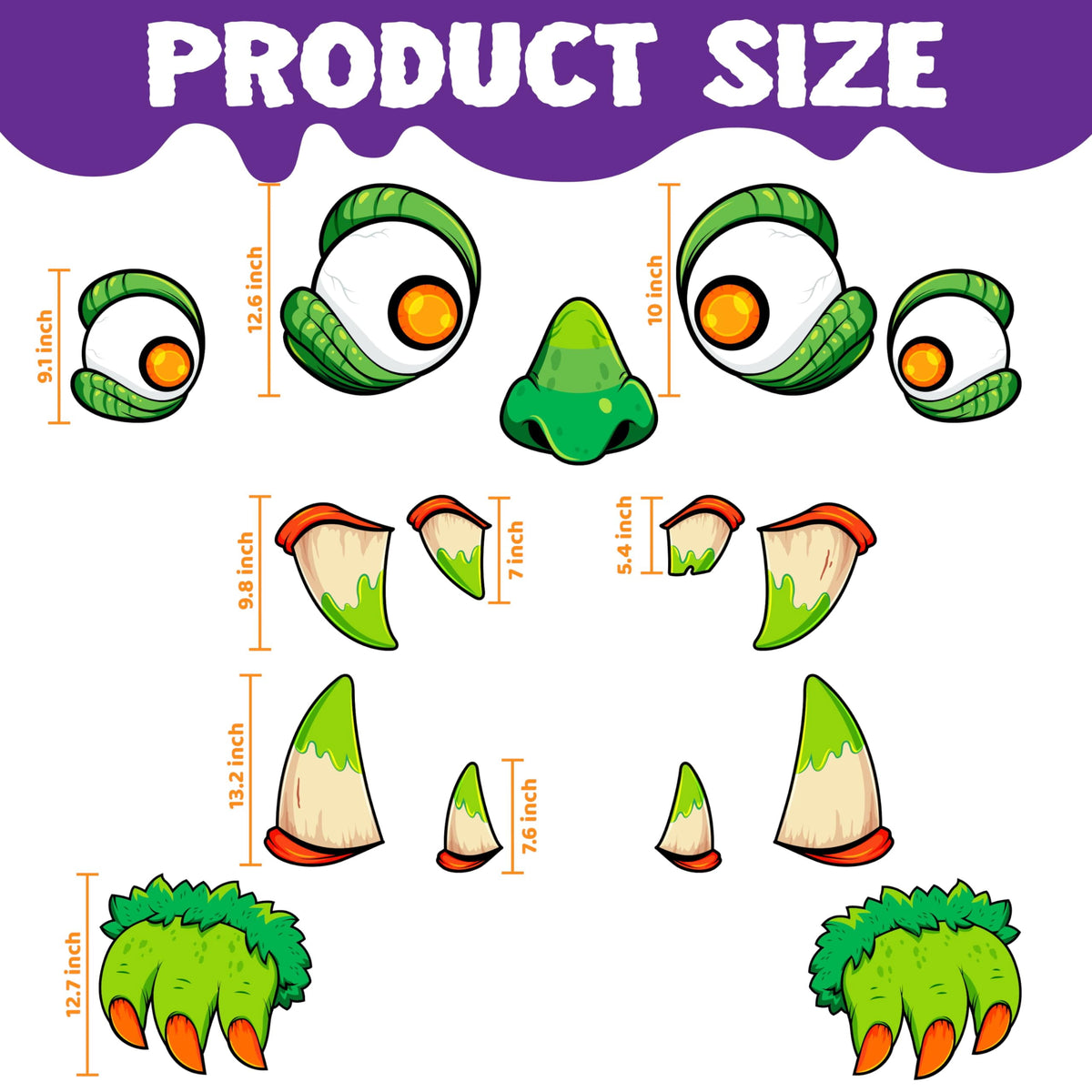 Joyfy Halloween Trunk or Treat Car Decorations Kit,Halloween Car Decorations Car Archway with Happy Halloween Theme