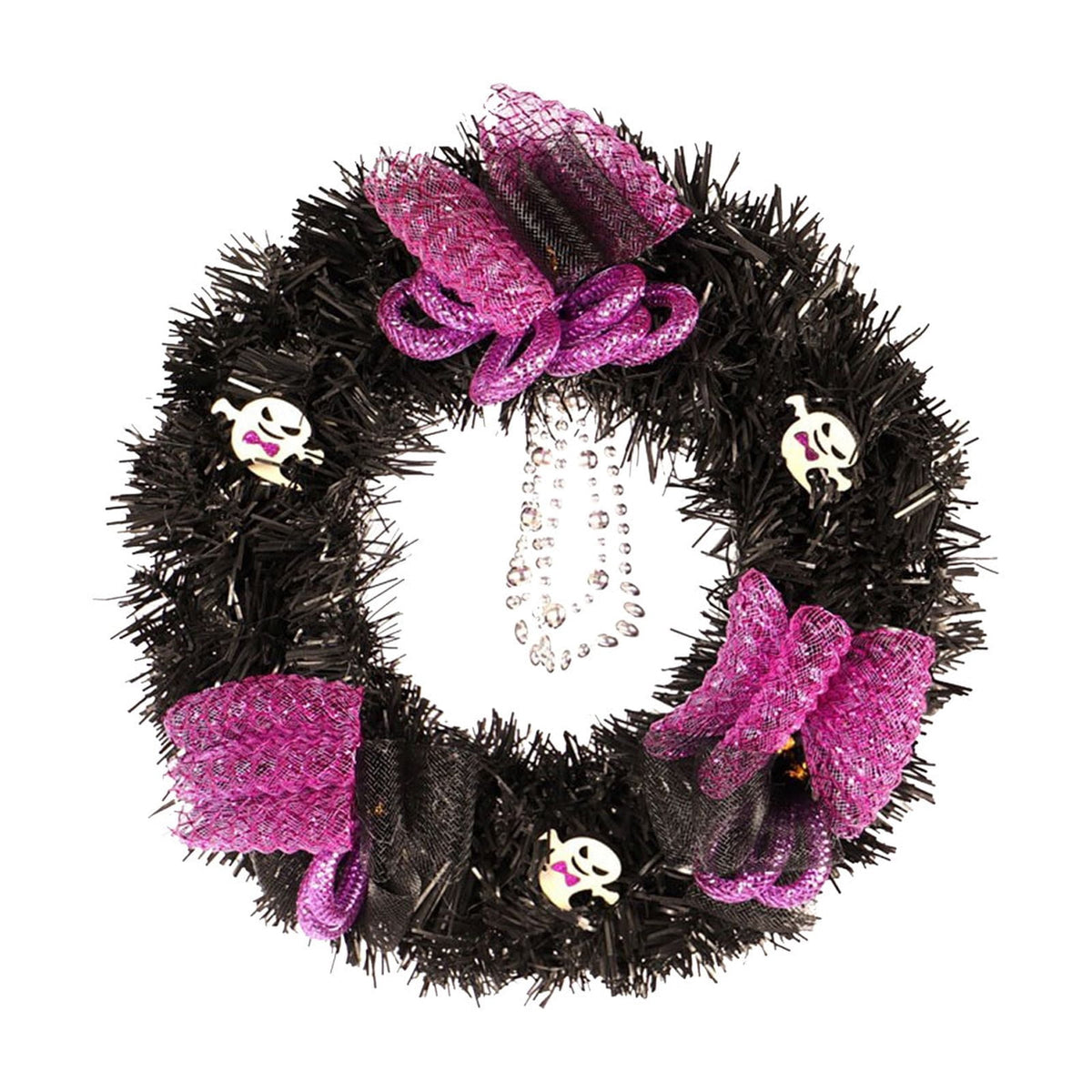 sruoe Halloween Decorations, Indoor Outdoor Halloween Decor, Artificial Wreaths, Halloween Decorations for Outside, Halloween Wreaths for Front Door, Halloween Horror Skeleton Maple Leaf Wreath